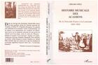 Couverture du livre « Histoire musicale des acadiens : De la Nouvelle-France à la Louisiane 1604-1804 » de Gerard Dole aux éditions L'harmattan