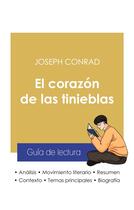 Couverture du livre « Guia de lectura el corazon de las tinieblas de Joseph Conrad (analisis literario de referencia y res » de  aux éditions Paideia Educacion