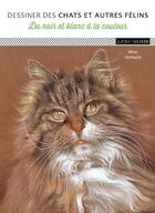 Couverture du livre « Dessiner des chats et autres félins : du noir et blanc à la couleur » de Wim Verhelst aux éditions Ulisse