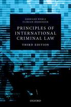 Couverture du livre « Principles of International Criminal Law » de Jessberger Florian aux éditions Oup Oxford