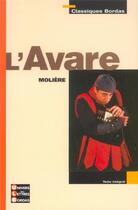 Couverture du livre « L'avare » de Moliere aux éditions Bordas