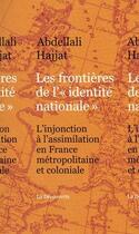 Couverture du livre « Les frontières de l' 