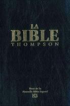 Couverture du livre « La Bible Thompson nbs (nouvelle Bible Segond) avec onglets » de  aux éditions Vida