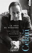 Couverture du livre « La rose de personne » de Paul Celan aux éditions Points