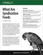 Couverture du livre « What Are Syndication Feeds » de Shelley Powers aux éditions O Reilly