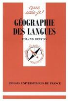 Couverture du livre « Géographie des lagunes » de Roland Breton aux éditions Que Sais-je ?