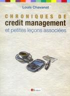 Couverture du livre « Chroniques de crédit management » de Louis Chavanat aux éditions Demos