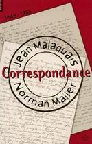 Couverture du livre « Correspondance 1949-1986 » de Jean Malaquais aux éditions Le Cherche-midi