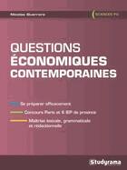 Couverture du livre « Questions économiques contemporaines » de Nicolas Guerrero aux éditions Studyrama