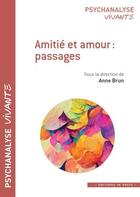 Couverture du livre « Amitié et amour : passages » de Anne Brun aux éditions In Press