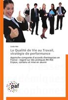 Couverture du livre « La qualite de vie au travail, strategie de performance » de Hee-L aux éditions Presses Academiques Francophones