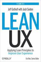 Couverture du livre « Lean UX » de Jeff Gothelf aux éditions O'reilly Media