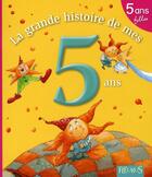 Couverture du livre « La grande histoire de mes 5 ans ; filles » de Amiot/Mollier aux éditions Fleurus