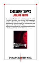 Couverture du livre « Ennemie intime » de Christine Drews aux éditions Albin Michel