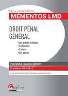 Couverture du livre « Droit pénal général (édition 2013-2014) » de Laurence Leturmy et Patrick Kolb aux éditions Gualino