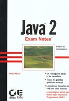 Couverture du livre « Java 2 ; exam notes » de Phillip Heller aux éditions Eska