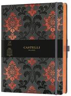 Couverture du livre « Carnet c&g très grand format ligné baroque copper » de  aux éditions Castelli Milano