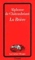 Couverture du livre « La Briere » de De Chateaubriant-A aux éditions Grasset Et Fasquelle