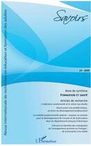 Couverture du livre « Formation et santé » de  aux éditions L'harmattan