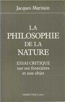 Couverture du livre « La philosophie de la nature » de  aux éditions Tequi