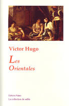 Couverture du livre « Les orientales » de Victor Hugo aux éditions Paleo