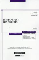 Couverture du livre « Le transfert des sûretés » de Hannes Westendorf aux éditions Defrenois