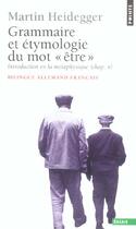 Couverture du livre « Grammaire et etymologie du mot