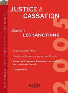 Couverture du livre « Les sanctions (édition 2005) » de  aux éditions Dalloz