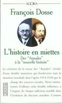 Couverture du livre « Histoires En Miettes » de Francois Dosse aux éditions Pocket