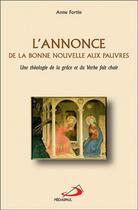 Couverture du livre « Annonce de la bonne nouvelle aux pauvres (l') » de Fortin A aux éditions Mediaspaul