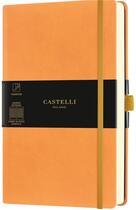 Couverture du livre « Carnet aquarela grand format quadrille orange clementine » de Castelli aux éditions Castelli Milano