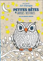 Couverture du livre « Art-thérapie ; petites bêtes et grosses bestioles ; mon premier Art-thérapie » de Marthe Mulkey aux éditions Hachette Pratique