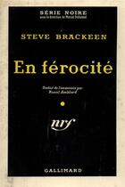 Couverture du livre « En ferocite » de Brackeen Steve aux éditions Gallimard