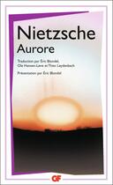 Couverture du livre « Aurore » de Friedrich Nietzsche aux éditions Flammarion