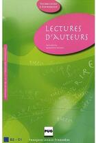 Couverture du livre « Lectures d'auteurs, niveau B2, C1 » de Barthe Chovelon aux éditions Pu De Grenoble