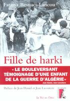 Couverture du livre « Fille de harki renvoi sur s328187 » de Besnaci F aux éditions Editions De L'atelier