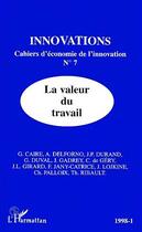 Couverture du livre « La valeur du travail » de  aux éditions L'harmattan