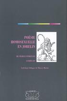 Couverture du livre « Poésie homosexuelle en jobelin » de Thierry Martin aux éditions Gaykitschcamp