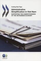 Couverture du livre « Administrative simplification in viet nam » de  aux éditions Ocde