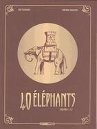 Couverture du livre « 40 éléphants : coffret Tomes 1 et 2 » de Kid Toussaint et Virginie Augustin aux éditions Bamboo
