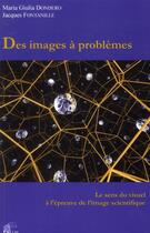 Couverture du livre « Des images a problemes - le sens du visuel a l'epreuve de l'image scientifique » de Maria-Giulia Dondero aux éditions Pu De Limoges