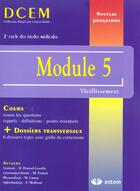 Couverture du livre « Module 5 ; vieillissement, incapacité et dépendance » de  aux éditions Estem