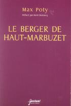 Couverture du livre « Berger du haut-marbuzet » de Max Poty aux éditions Parole Et Silence