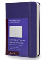 Couverture du livre « Agenda journalier 2015 poche violet couverture rigide » de Moleskine aux éditions Moleskine Papet