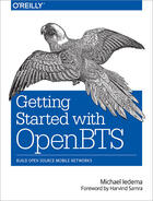 Couverture du livre « Getting Started with OpenBTS » de Michael Iedema aux éditions O'reilly Media