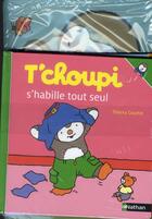 Couverture du livre « T'choupi part en vacances ; T'choupi s'habille tout seul » de Thierry Courtin aux éditions Nathan