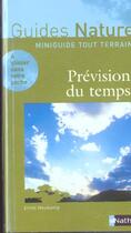 Couverture du livre « Prevision du temps » de Neukamp Ernst aux éditions Nathan