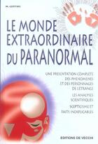 Couverture du livre « Monde extraordinaire du paranormal (le) » de Centini aux éditions De Vecchi