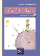 Couverture du livre « Lou Pichin Prince » de Antoine De Saint-Exupery aux éditions Editions Des Regionalismes