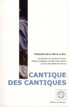 Couverture du livre « Cantique des cantiques » de  aux éditions Corlevour